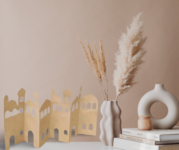 Masjid Mosque Reversible Accordion Decor