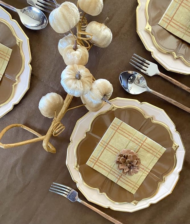 Taupe Dinner Plates