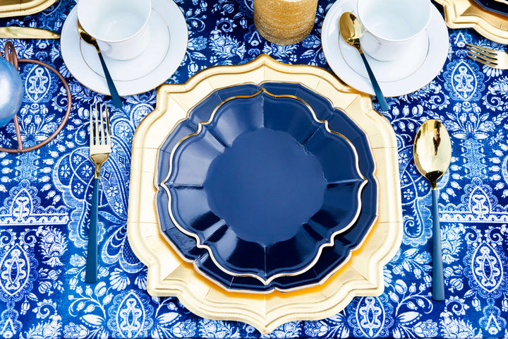 Navy Lunch Plates