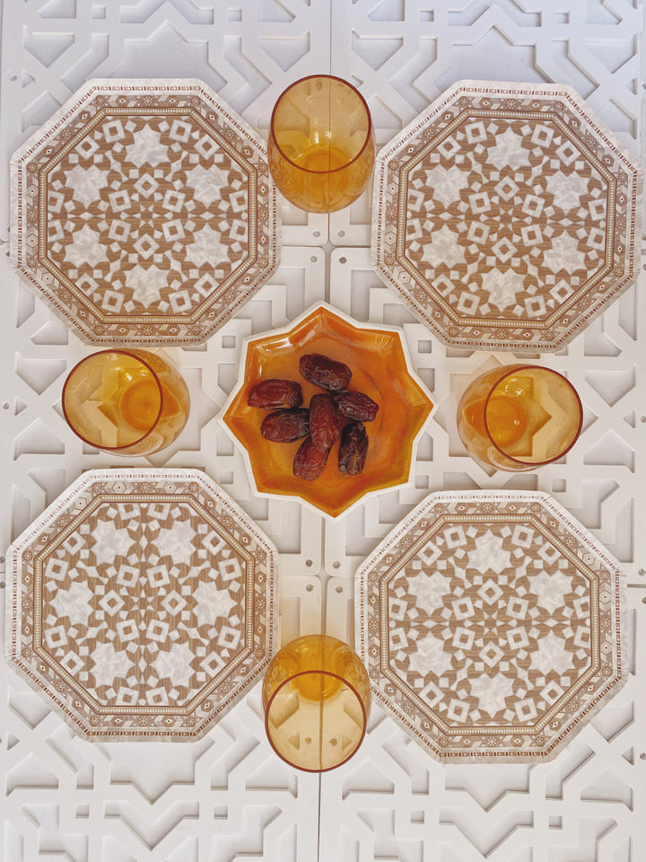 Moroccan Star Dessert Plates