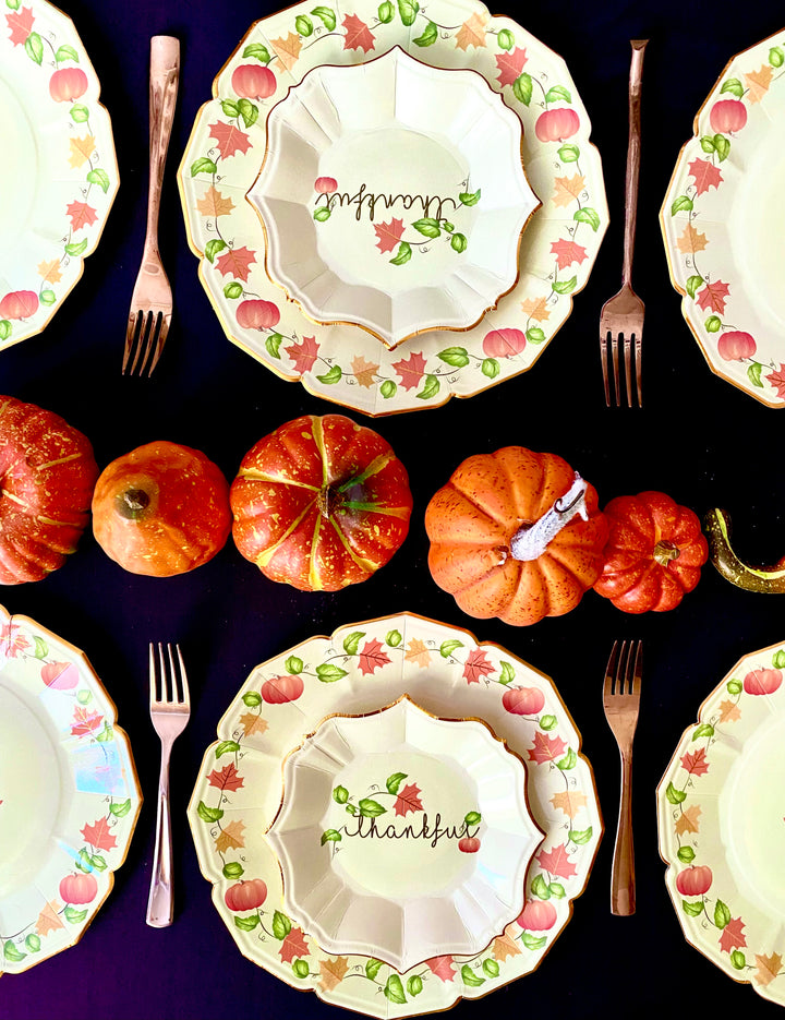 Thankful Dessert Plates