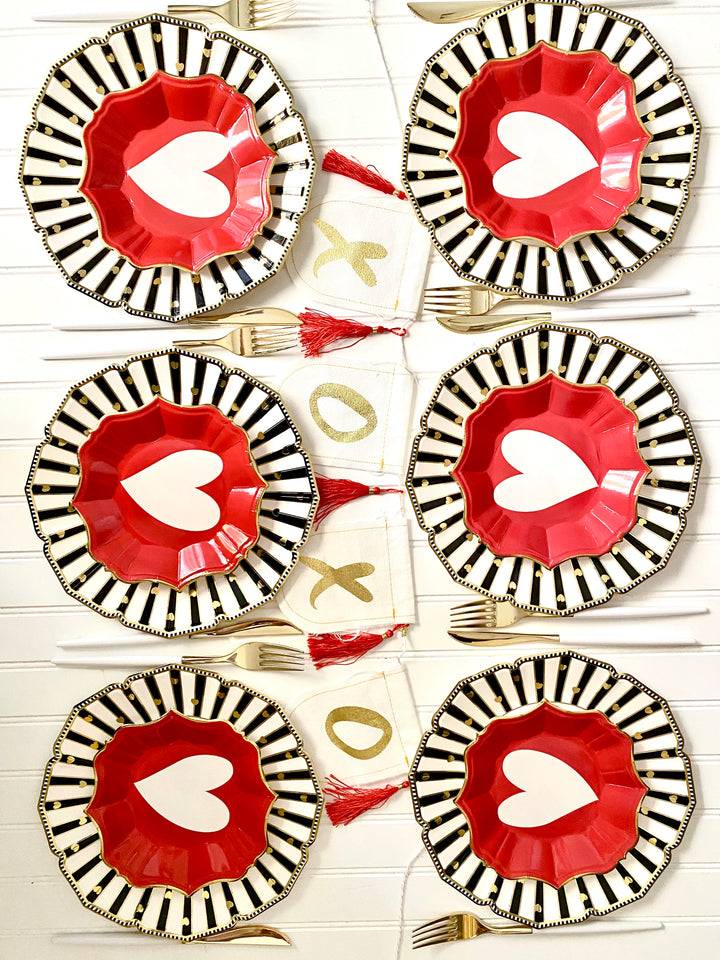 Ruby Love Dessert Plates