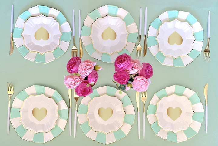 White Love Dessert Plates