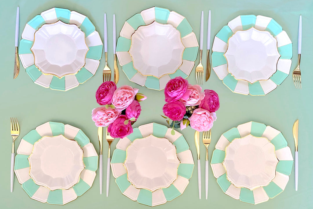 Teal Candy Dinner Plates