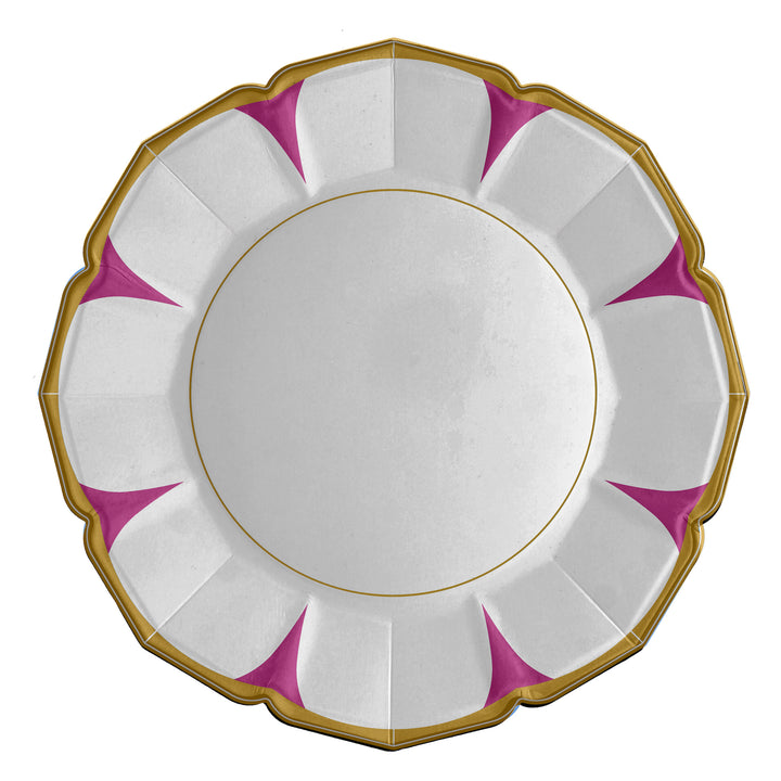 Fuchsia Daisy Dinner Plates