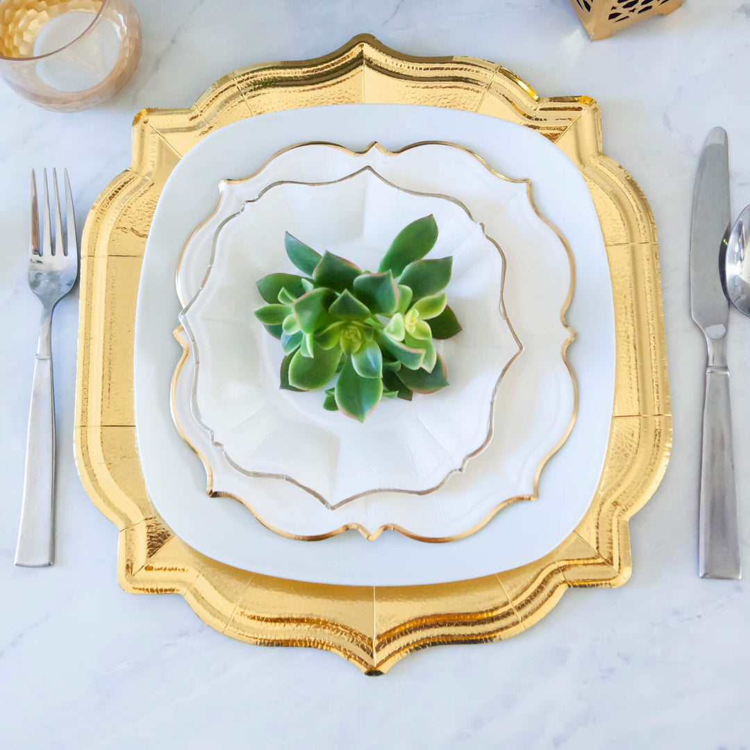 Scalloped Chargers - Matte