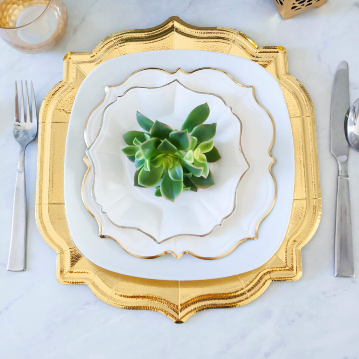 Scalloped Chargers - Matte