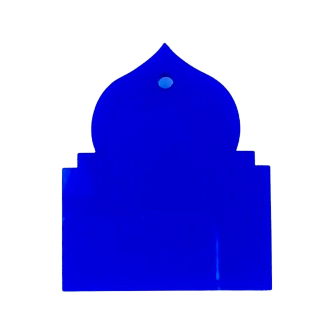 Masjid Acrylic Navy Tag