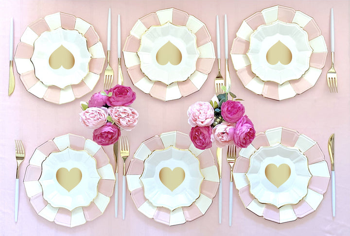 White Love Dessert Plates