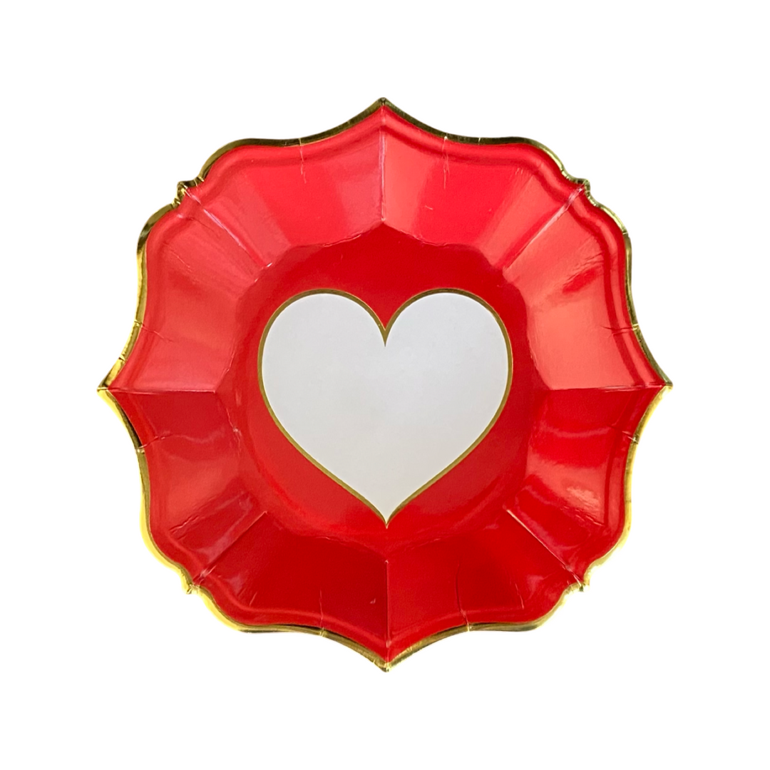 Ruby Love Dessert Plates