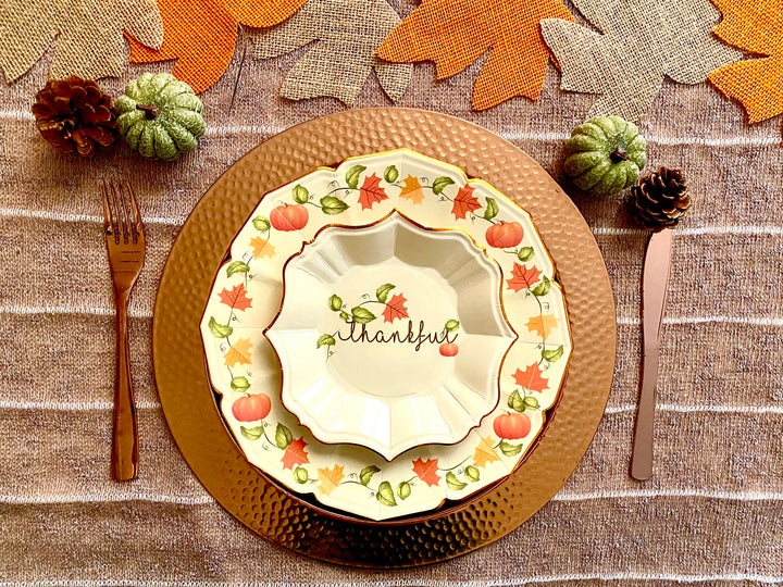 Thankful Dessert Plates