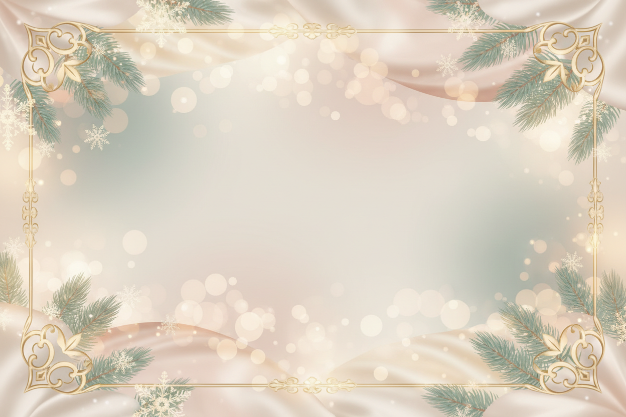 a soft elegant holiday themed banner 