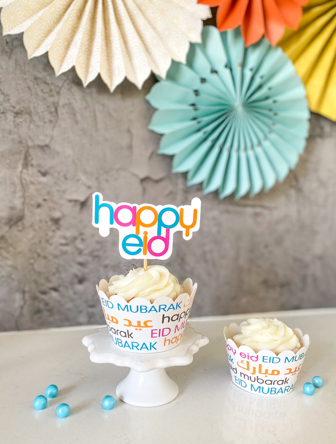 Font Cupcake Wrappers and Toppers