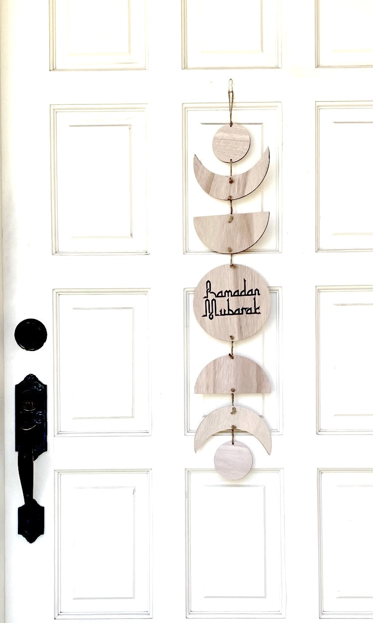 Phases of the Moon Ramadan Wood Decor