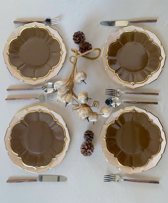 Taupe Dinner Plates