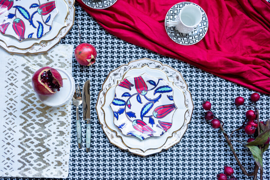 Iznik Floral Dessert Plates