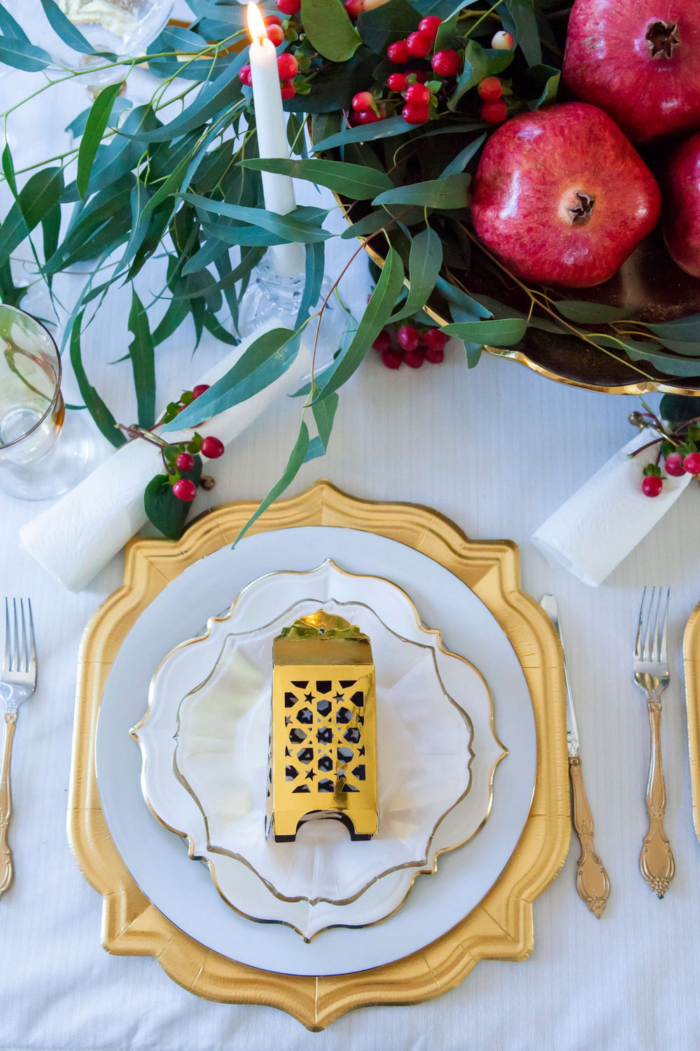 White Lunch Plates