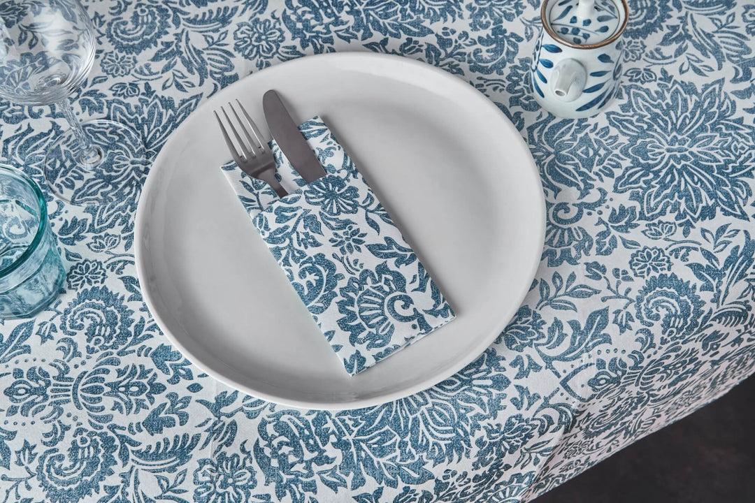 Cadiz Turquoise Linen-Like Runner Pack of 24
