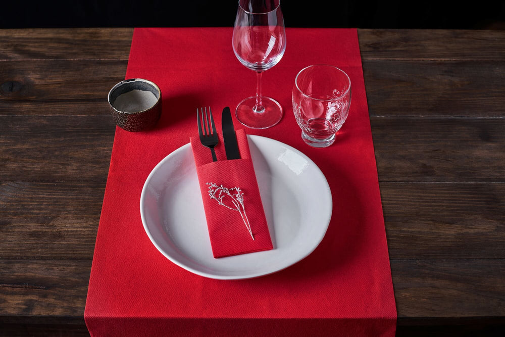 Ruby Linen-Like Utensil Napkins