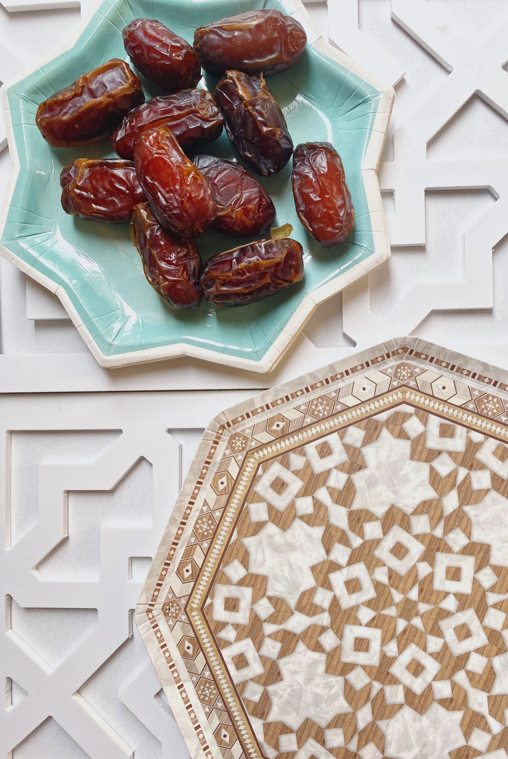 Damascus Mother of Pearl  Lunch Plate