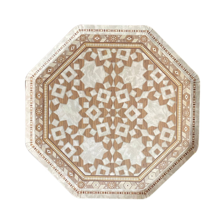 Damascus Mother of Pearl  Lunch Plate