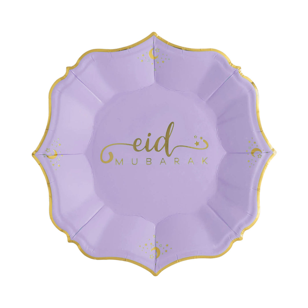 Eid Lilac Dessert Plates