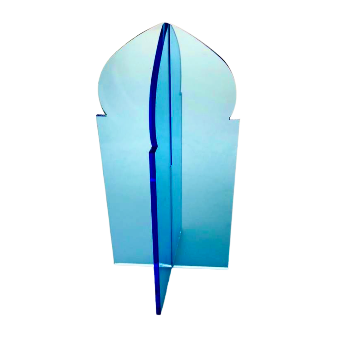 Minaret Acrylic Blue Centerpiece