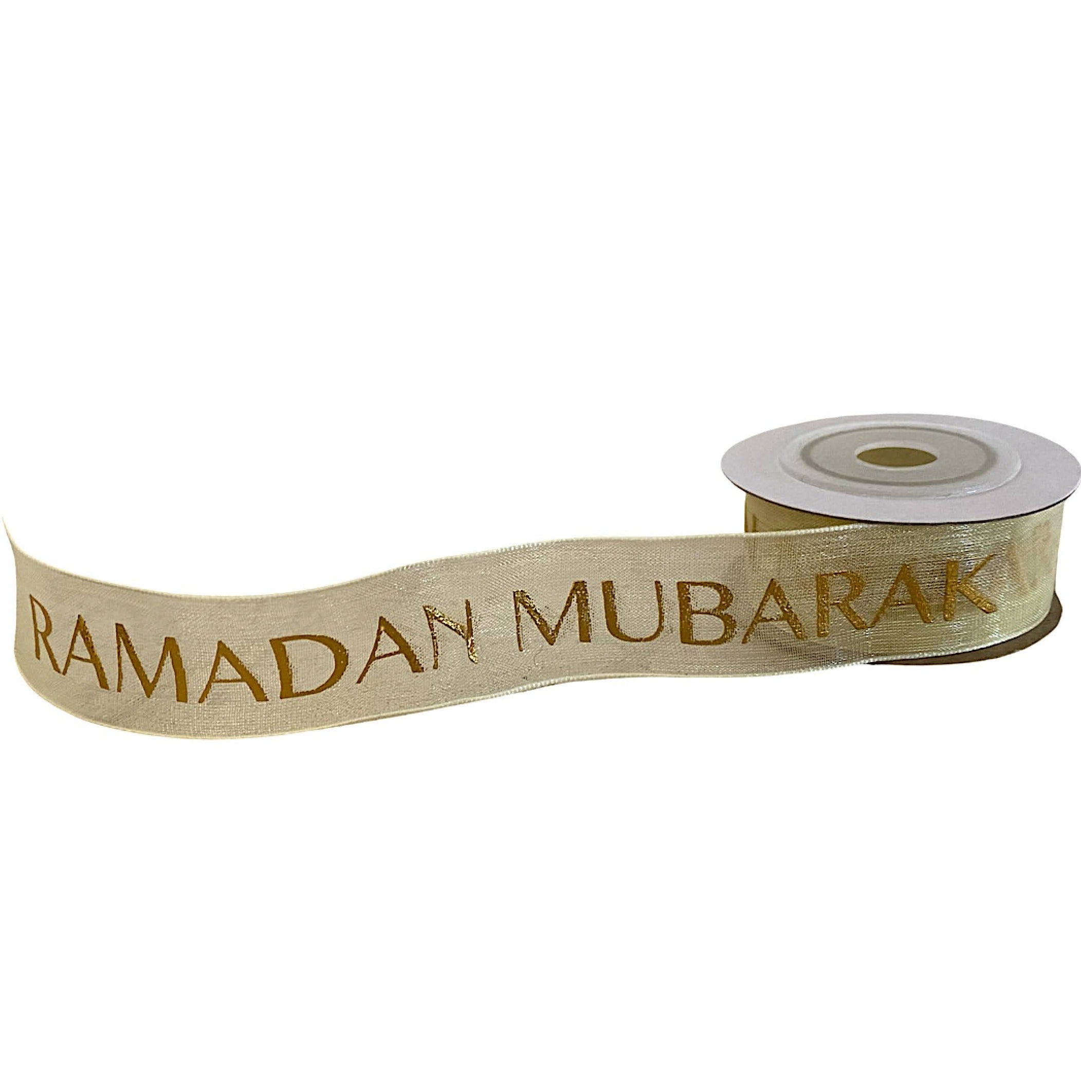 Cream Organza Ramadan Ribbon | Ramadan Ribbon | Ramadan Decorations ...