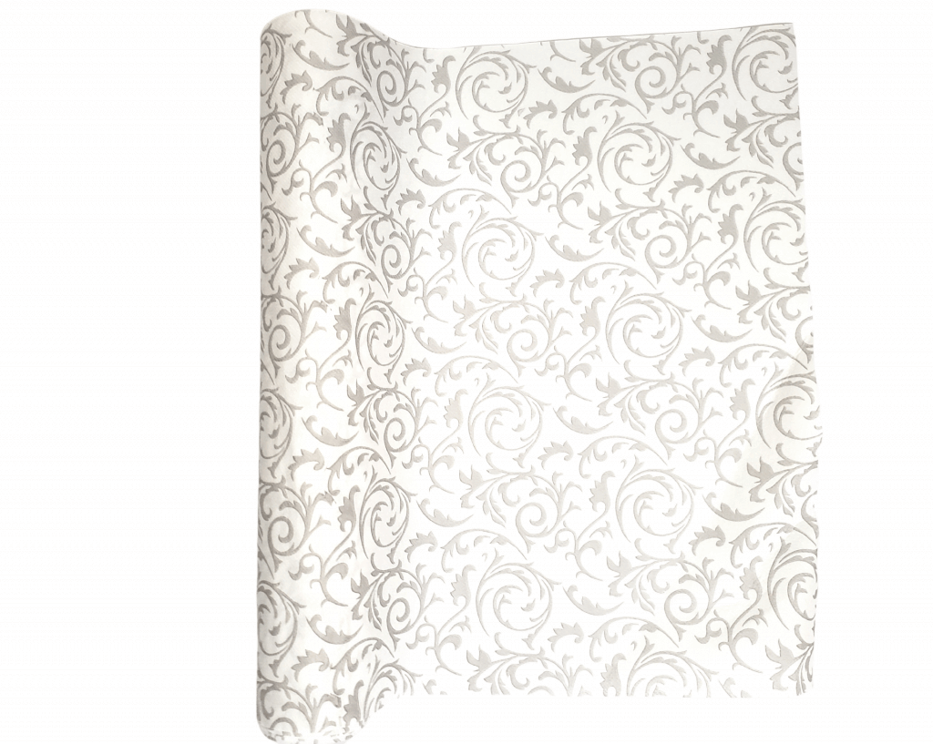 Damask Linen-Like Gray Runner Pack of 24