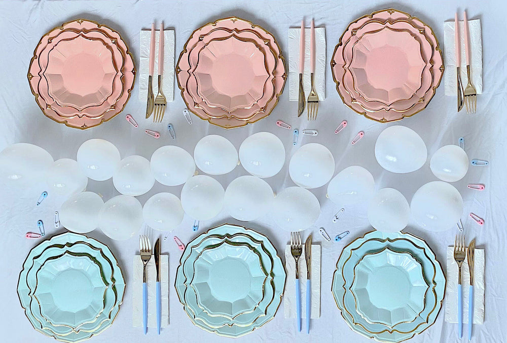 Sky Blue Cutlery Utensils (Set of 24)