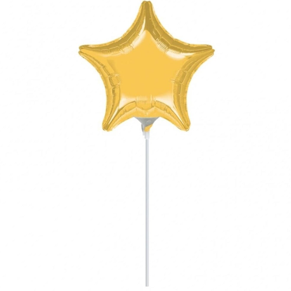 Mini Gold Star Mylar Balloon