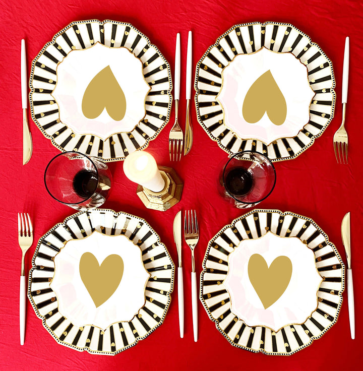 White Love Dessert Plates