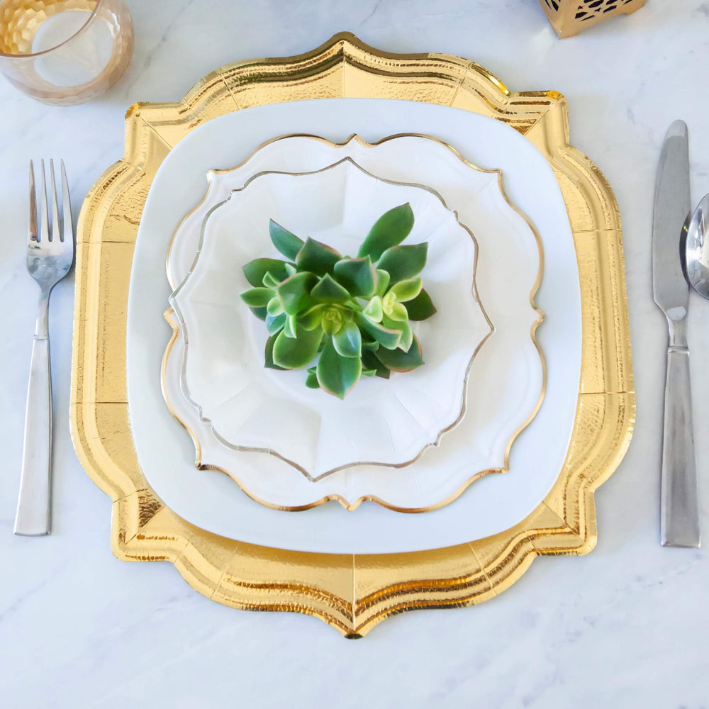 Scalloped Chargers - Matte