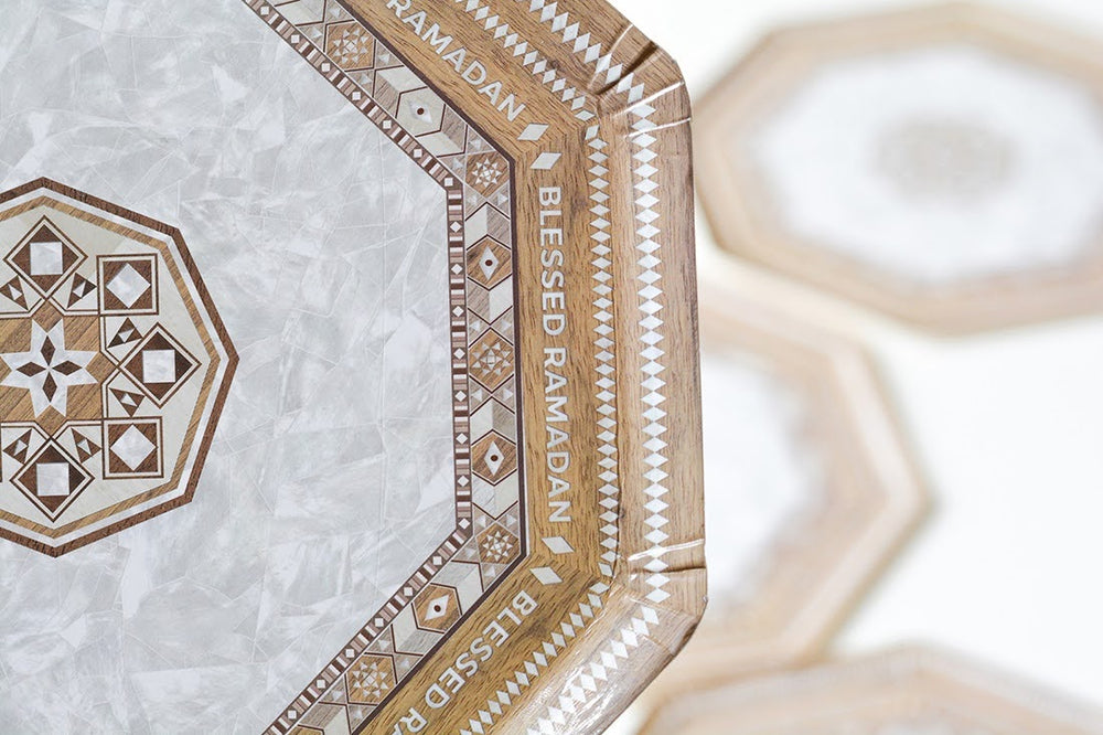 Damascus Mother of Pearl  Ramadan Dessert Plate