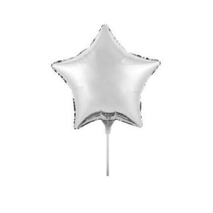 Mini Silver Star Mylar Balloon