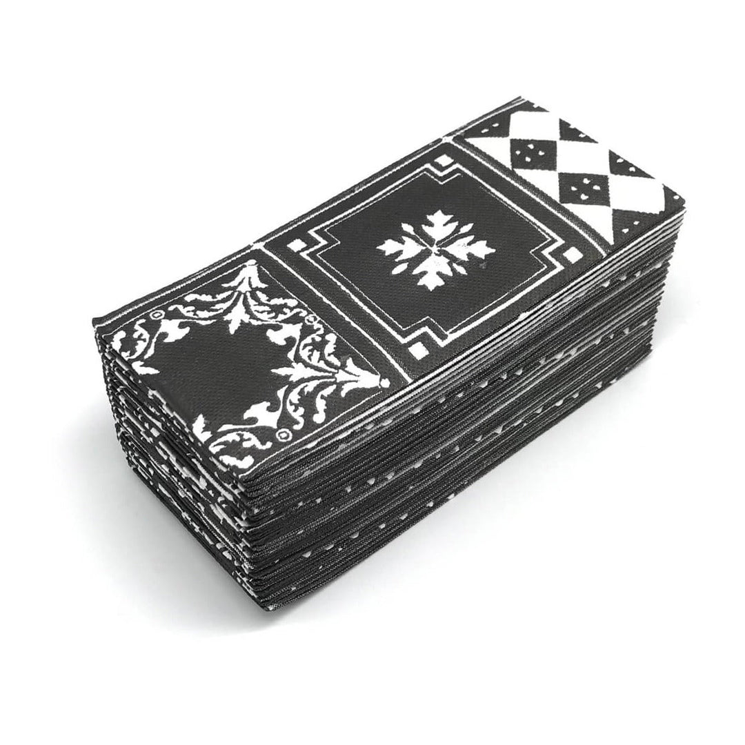 Sevilla Black Linen-Like Napkins