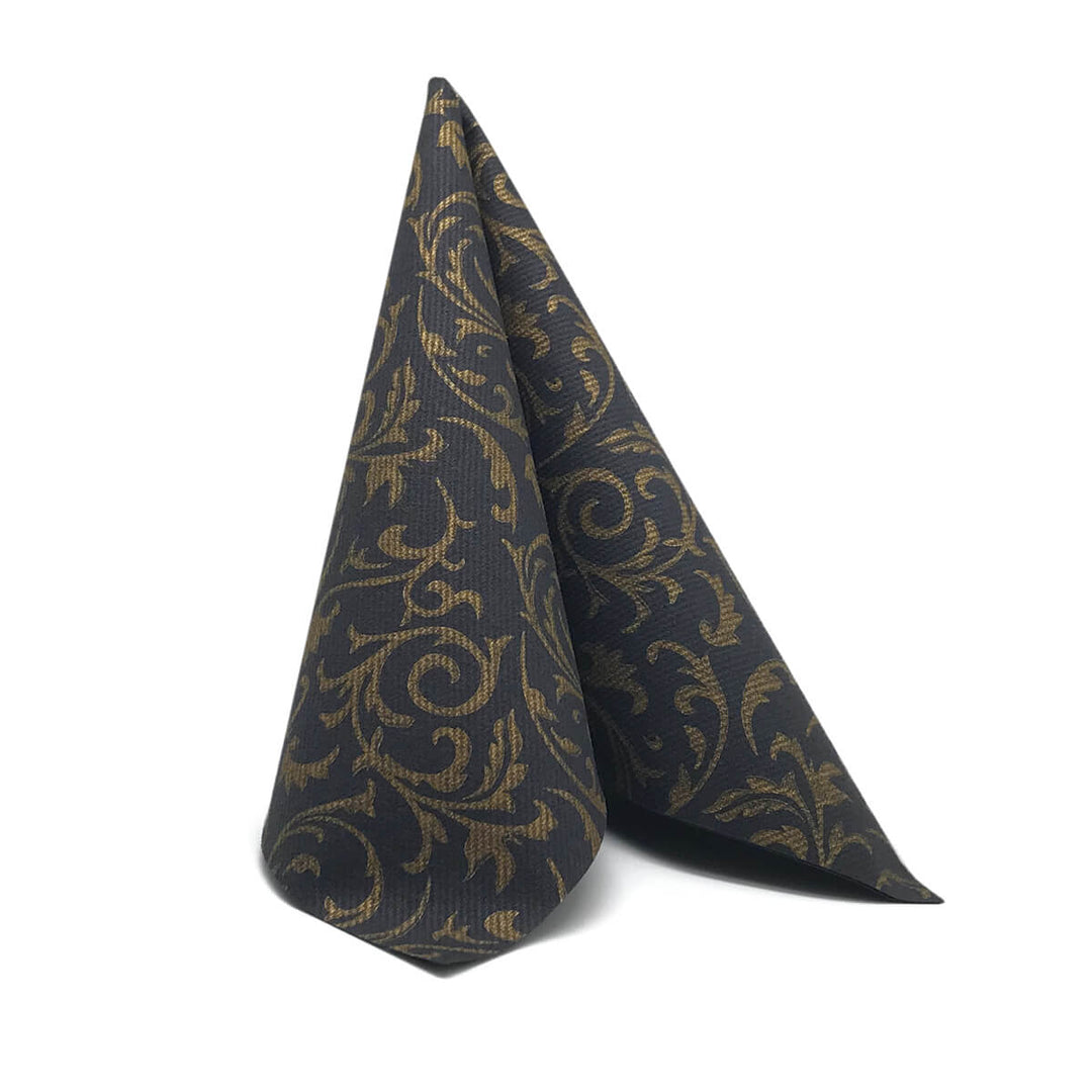 Damask Gold Linen-Napkins Pack of 50