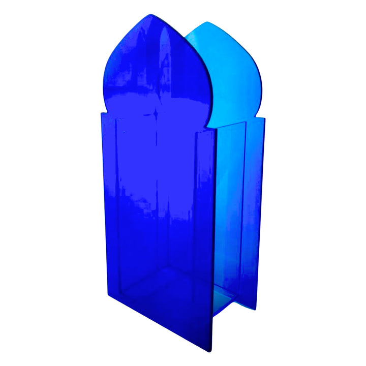 Acrylic Navy and Blue Masjid Vase