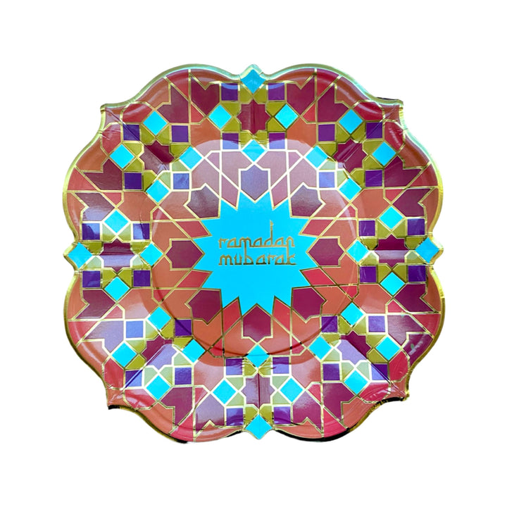 Geometric Ramadan Lunch Plates
