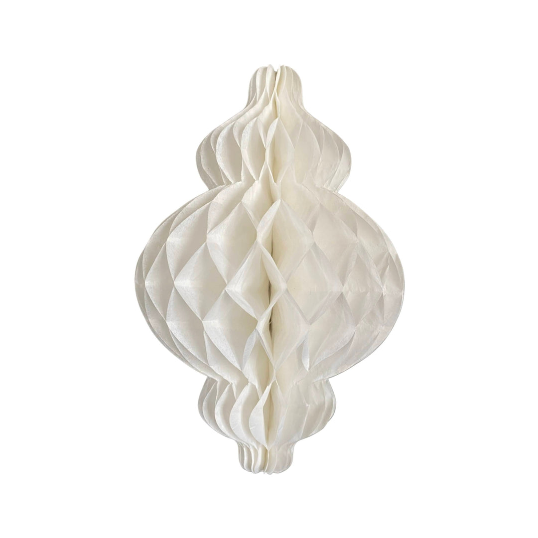 Lantern Honeycomb White Set of 2
