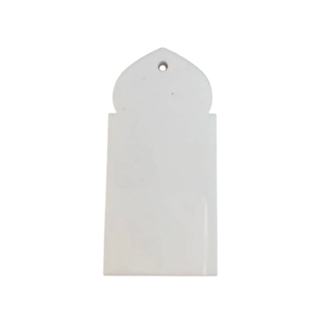 Minaret Acrylic White Tag