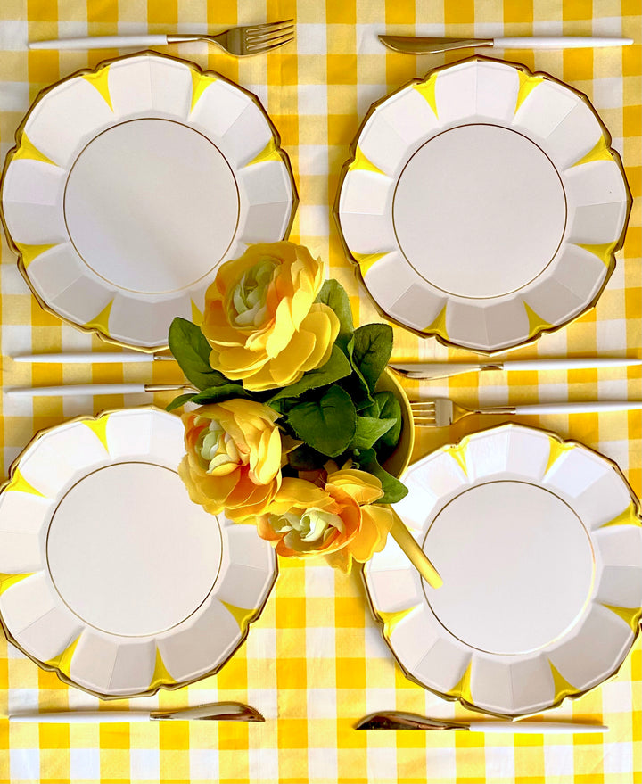 Tuscan Daisy Dinner Plates